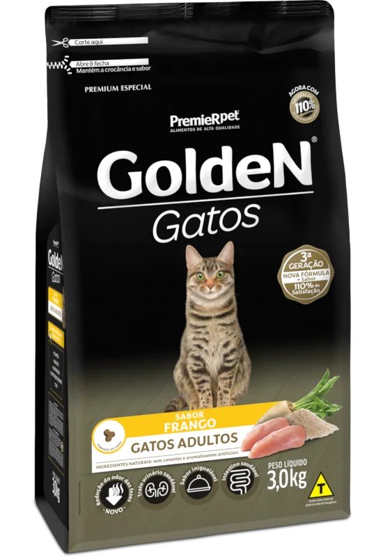 Golden Gatos Adultos Frango