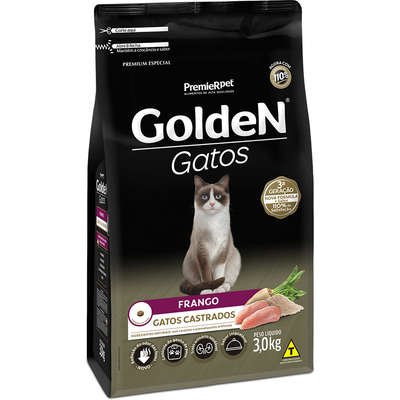 Golden Gatos Adultos Castrados Frango