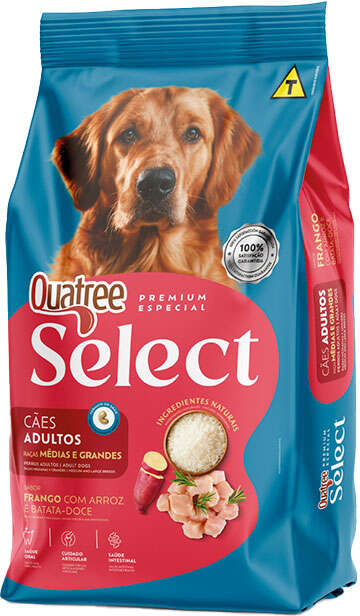 Quatree Select Cães Adultos RMG - Frango c/ batata doce e arroz