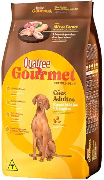 Quatree Gourmet Cães Adultos RMG - Mix de carnes