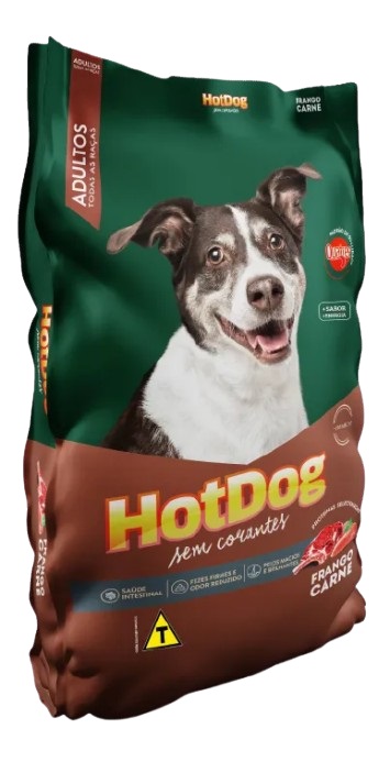 HotDog Cães Adultos Todas as raças - Carne e frango