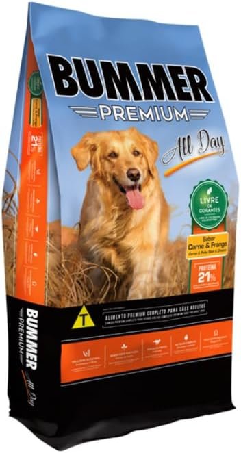 Bummer Premium Allday Adultos Raças Médias e Grandes - Carne e Frango