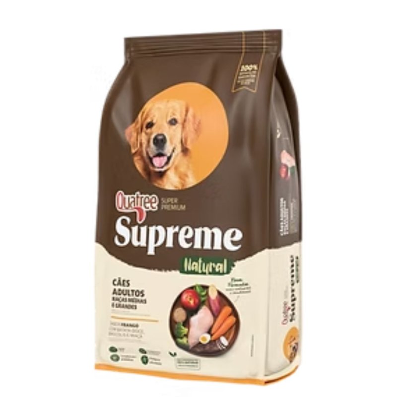 Quatree Supreme Cães Adultos RMG - Frango c/  Batata-doce, brócolis e maçã