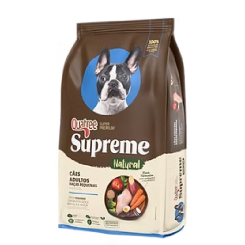 Quatree Supreme Cães Adultos RP - Frango com Batata doce, brócolis e maçã
