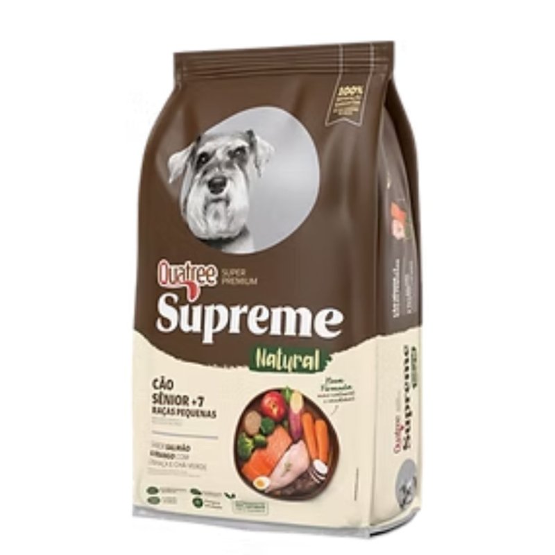 Quatree Supreme Cães Senior 7+ RP - Cordeiro e frango com linhaça e chá verde